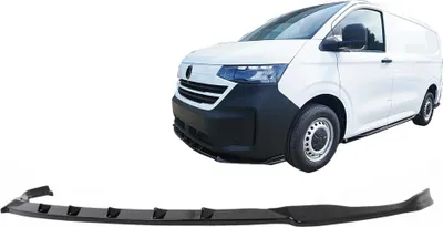 Produktbild von Stoßstange Add-on Spoiler Lippe für VW Transporter T7 2024- V2 Glänzend schwarz.