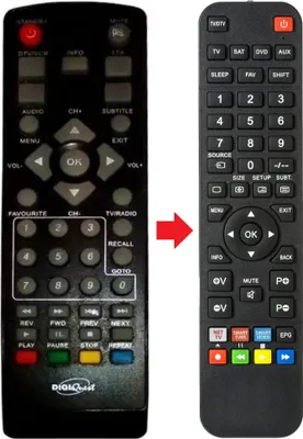 Produktbild von Fernbedienung geeignet für DIGIQUEST DG3500HD