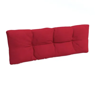 Image de POKAR Coussin pour palette avec belle surpiqûre Garniture canapé-palette, Taille:Coussin arrière 120 x 40, Couleur:Rouge