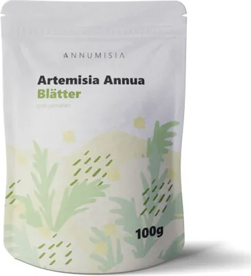 Produktbild von ANNUMISIA® Artemisia Annua Blätter geschnitten 100 g - Einjähriger Beifuß - ohne Stängel und ohne Zusatzstoffe - enthält Artemisinin
