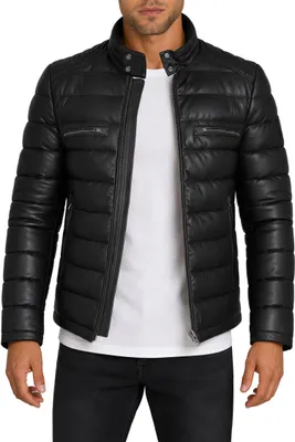 Produktbild von Reichstadt Herren Regular Fit Jacke Echtleder 19RS016 Black 3XL