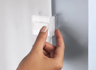 Produktbild von Duschvorhangclips, weiß, 2 Stück