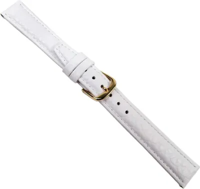 Produktbild von Kalb Weiss Ersatzband Uhrenarmband Kalbsleder Weiss 20610G, Stegbreite:18mm