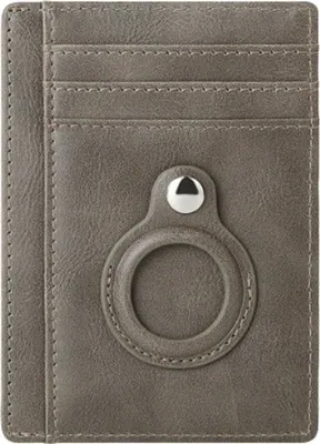 Produktbild von INF RFID-blockierende AirTag-Geldbörse - Sichere Kartenhülle aus Leder mit Tracker-Fach