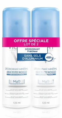 Immagine prodotto di Deodorante minerale spray 48H (Deodorante minerale) 2 x 125 ml