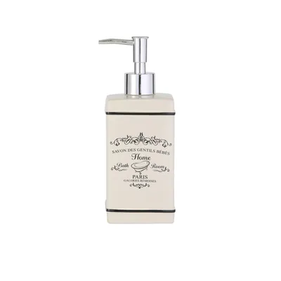 Produktbild von Seifenspender Paris Steingut 500 ml nachfüllbar verchromte Pumpe ca. 7,5x20x7,5cm