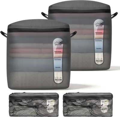 Productafbeelding van 120L waterdichte TPU-vacuümopbergzak - Set van 2