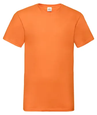 Image de Fruit of the Loom - T-shirt « Valueweight » à col en V pour homme FK3313 (L) (orange)