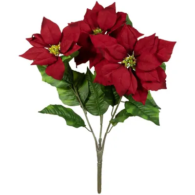 Produktbild von EUROPALMS Weihnachtsstern-Busch, rot, 50cm (83500439)