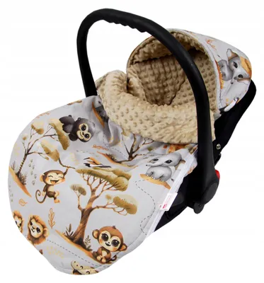 Produktbild von BabyLux Frühlings-Schlafsack Minky Baumwolle Kinderwagen 90cm