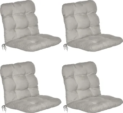 Obrázek produktu pro Beautissu Sada 4 nízkých opěradel židlí Flair NL 100x50x8 cm