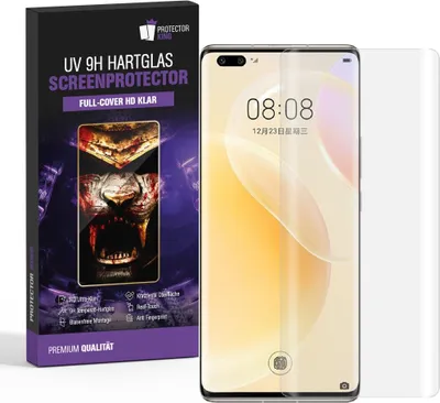 Produktbild von 2x 9H Hartglas für Huawei Nova 9 Pro FULL CURVED UV Liquid Panzerfolie Displayschutz Panzerglas Schutzglas Schutzfolie
