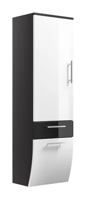 Produktbild von Hochschrank - Salona - anthrazit-weiss