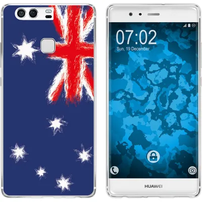 Produktbild von PhoneNatic Case kompatibel mit Huawei P9 Silikon-Hülle WM Australien M2