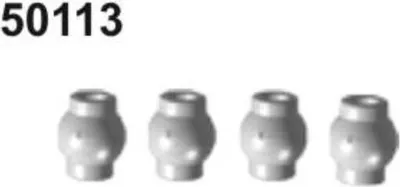 Produktbild von Amewi 50113 Kugelkopf 11mm 4 Stück