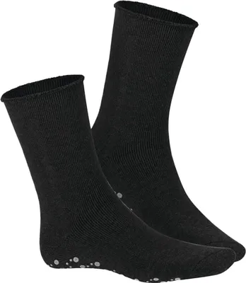 Produktbild von Herren Vollplüschsocken mit Anti-Rutsch-Sohle HOMEPADS grau-39.42