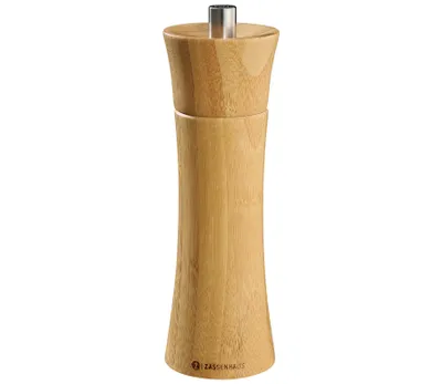 Zdjęcie produktu dla Zassenhaus 023244, Młynek do soli i pieprzu, Drewno, Bambusowy, Ceramika, Pieprz, Sól, 180 mm