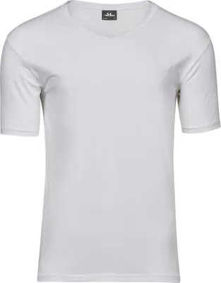 Produktbild von Tee Jays 401 | Mens Stretch V Herren T-Shirt - Farbe: White - Größe: M