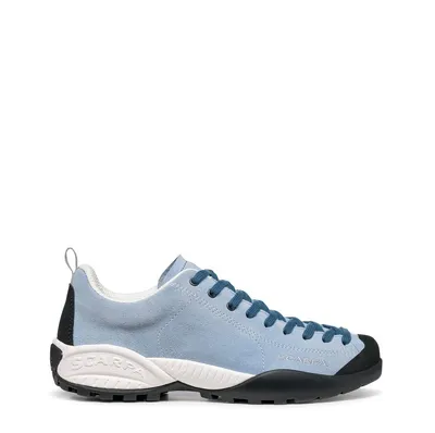 Mojito Lifestyleschuh von Scarpa in hellblau mit schwarzer Sohle; geeignet für Herren.