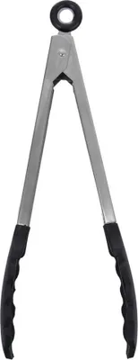 Image de Pince à barbecue en acier pour servir les grillades 35 cm