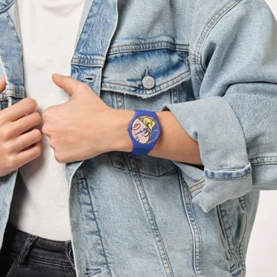 Produktbild von Swatch Suoz352 Quarz Armbanduhr mit 41 mm Gehäusedurchmesser aus Kunststoff