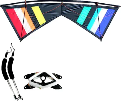 Zdjęcie produktu dla Czterolinkowy latawiec akrobacyjny, udźwig 150 funtów, długość linki 25 m, LeiTing