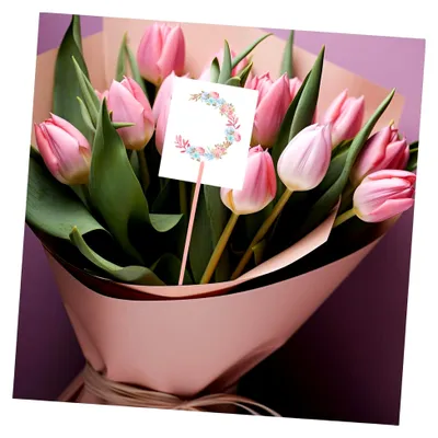 Produktbild von 50 Stück Blumenstecker Kartenhalter aus Kunststoff für Hochzeiten und Geburtstagsfeiern
