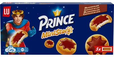 Produktbild von Prince Ministern Schokoladenkekse 187g – Knuspriger Snack für Kinder & Erwachsene