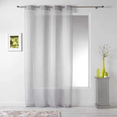Obrázek produktu pro Curl na očkách šedá LINAHE, 140 x 260 cm