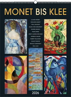 Image de Monet à Klee 2026 - Calendrier illustré 42x56 cm - Calendrier artistique - Calendrier mural - Peinture - Alpha Edition