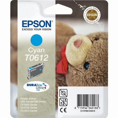 Produktbild von Epson Teddybear T061 Cyan Ink Cartridge, Cyan