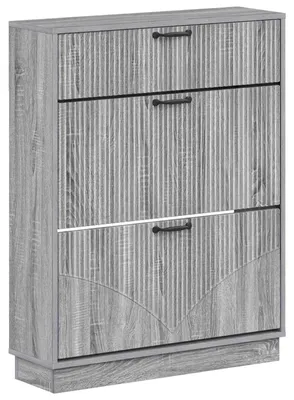 Zdjęcie produktu dla Szafka na buty HOORN, 78 x 24 x 100 cm, płyta wiórowa, kolor Sonoma