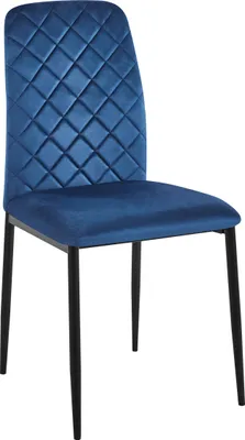 Produktbild von MAVERIK Velvet marineblau gepolsterter Samtstuhl