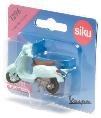 Produktbild von Siku Vespa 125 GTS, Rollermodell, Vespa 125 GTS, Unisex, Kunststoff, Blau, 56 mm