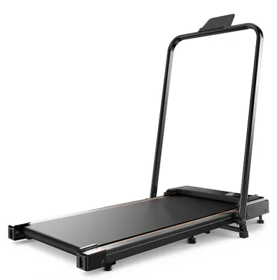 Image de FT41 - Tapis de course pliable / Walking Pad avec main courante - 1 à 10 km/h - Moteur sans balais 0,75 à 2,5 CV en crête - Écran LED - Capacité de charge 100 kg - Télécommande magnétique