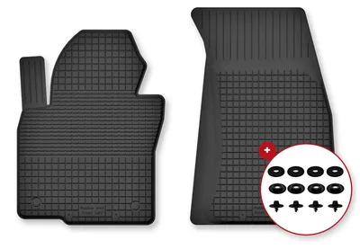 Productafbeelding van Rubberen voormatten voor Mazda Xedos 6 1992-1999 (sedan) – 2-delig, zwart, op maat – Wielganizator Semi-Universal