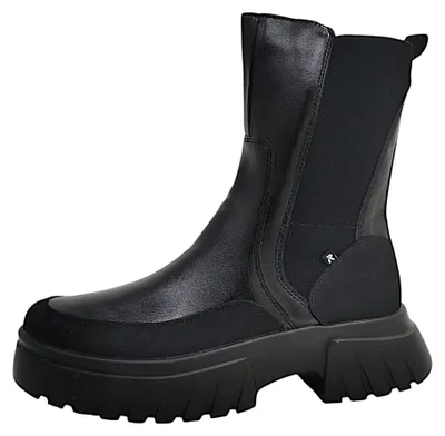 Immagine prodotto di Scarpe da donna Rieker, stivaletti con cerniera, colore nero, adatte al tempo libero