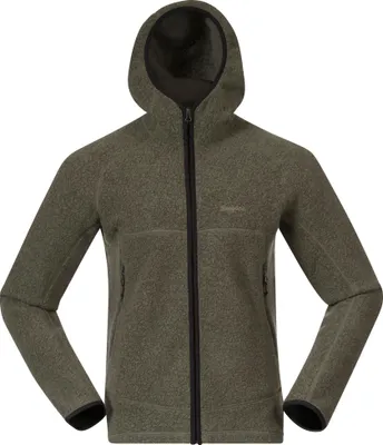 Produktbild von Bergans Vaagaa Merino Terry Midlayer Hoodie Men Green Mud Green Mud XL