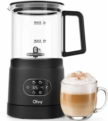 Obrázek produktu pro Elektrický pěnovač na mléko, ohřívá i ochlazuje, vytváří jemnou pěnu