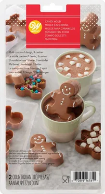 Produktbild von Wilton 3D Süßigkeiten Form heiße Schokolade Lebkuchen