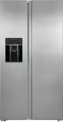 Produktbild von Exquisit Side by Side SBS520-CF-040E inoxlook | 513 l Nutzinhalt | Edelstahloptik