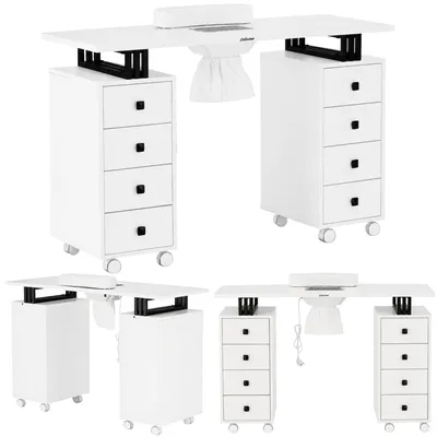 Image de Bureau table de maquillage pour manucure avec aspirateur à poussière pour salon de SPA.