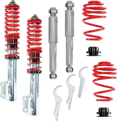 Produktbild von Einstellbares Fahrwerk für Opel Astra G (98–04) / Zafira A (99–05) / Astra J GTC (13–15) - rot