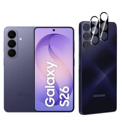 Produktbild von CLM-Tech 2X Kameraschutz kompatibel mit Samsung Galaxy S26 Kameraglas Panzerfolie 9H Glas Schutz Glas Linse Folie kristallklar 2X Stück