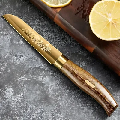 Image de Couteau de cuisine IL-33039 - Élégance Marron KP33039