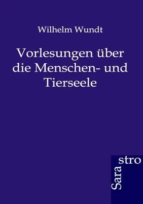 Produktbild von Vorlesungen über die Menschen- und Tierseele