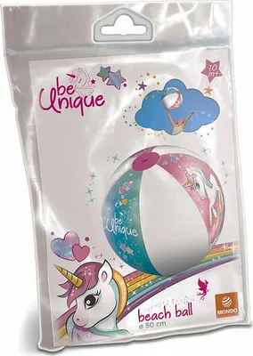 Obrázek produktu pro Nafukovací plážový míč MONDO Jednorožec 50 cm
