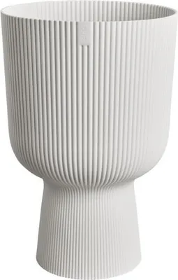 Image de Pot de fleurs Elho Vibes Fold Coupe, Blanc, Ø 29.5 x H 45 cm, Intérieur, 100% Recyclé