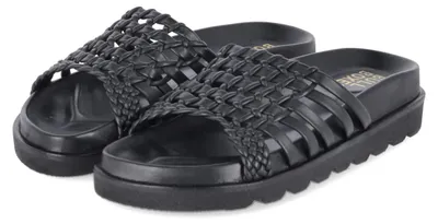 Image de Bullboxer, sandales pour femmes, couleur noire, en cuir, taille : 37