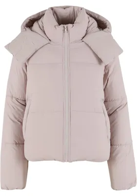 Obrázek produktu pro Dámská zimní bunda Urban Classics Ladies Hooded Collar Puffer Jacket cloud - M